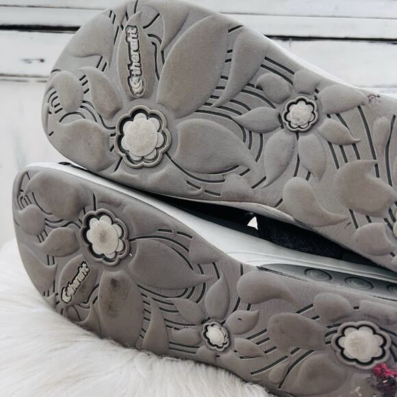 Therafit Gray Stretchy Slip on Comfort Sandals Walking Shoes Womens Size 9.5-10 - Picture 6 of 8